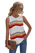 Crew Neck Floral Leopard Print Tank Top